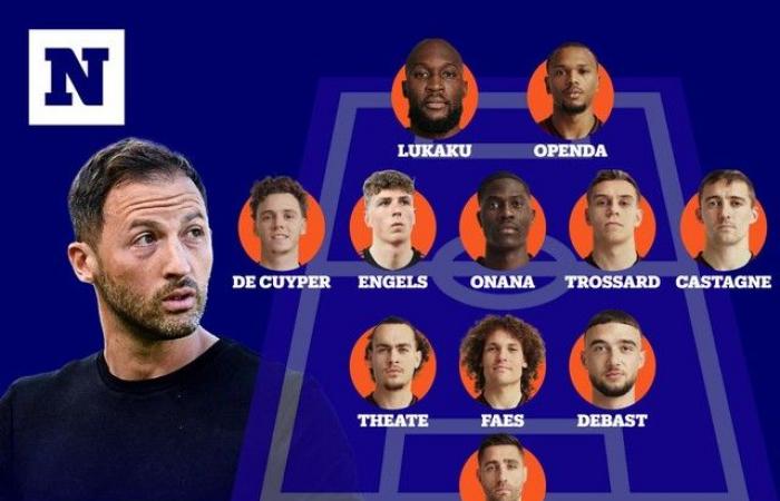 Surprise from Domenico Tedesco against Italy: first starting place for Arne Engels, Loïs Openda starts next to Romelu Lukaku