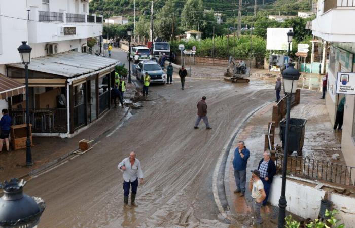 DANA, in Malaga: overflowing of the Benamargosa river