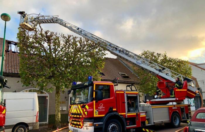 a fire breaks out, avenue Léon-Jouhaux closed to traffic