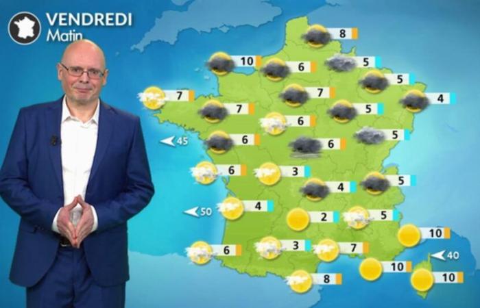 Weather for Thursday, November 14: gray in the north, generous sunshine in the south