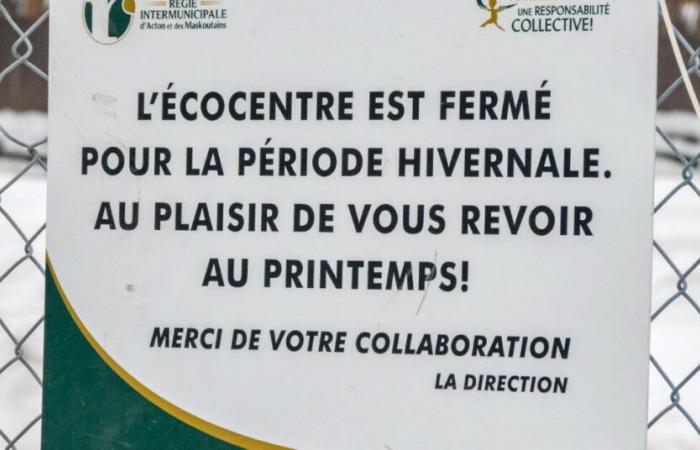 Closure of the ecocenter for the winter