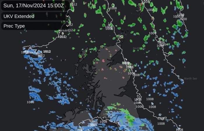 Colder air arrives from the Arctic