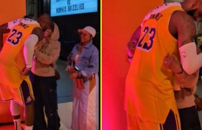 ‘Living in the moment’ – Emotional LeBron James privately celebrates with his family after making NBA history