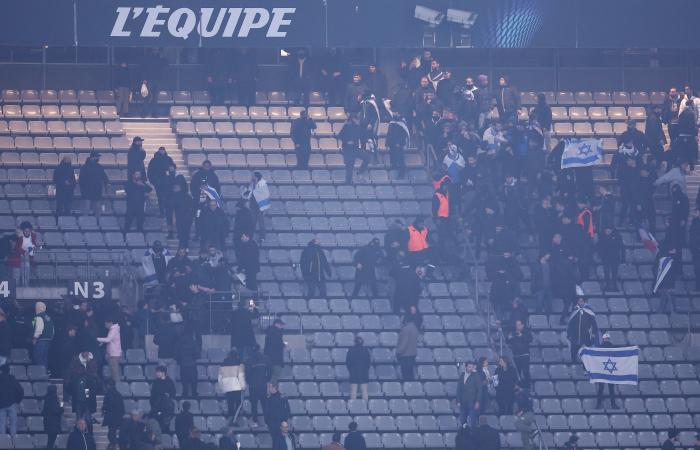 Israel and France fans clash during football match amid large police presence