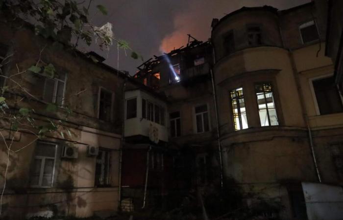 “massive” attack by Russian forces in Odessa, one person killed