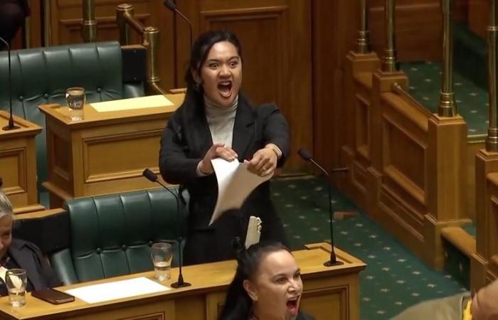 A group of Maori MPs perform a haka in the middle of New Zealand Parliament – rts.ch