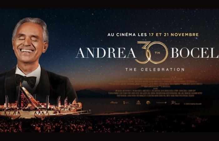 GARD Italian tenor Andrea Bocelli in film concert in several cinemas