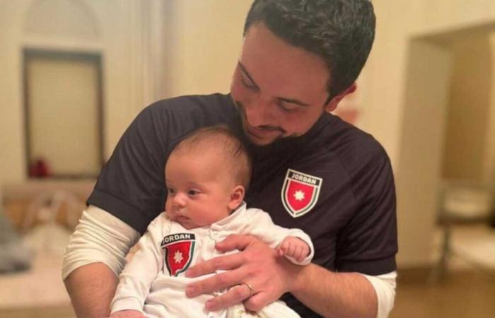 Crown Prince Hussein reveals the face of his daughter Iman at 3 months old