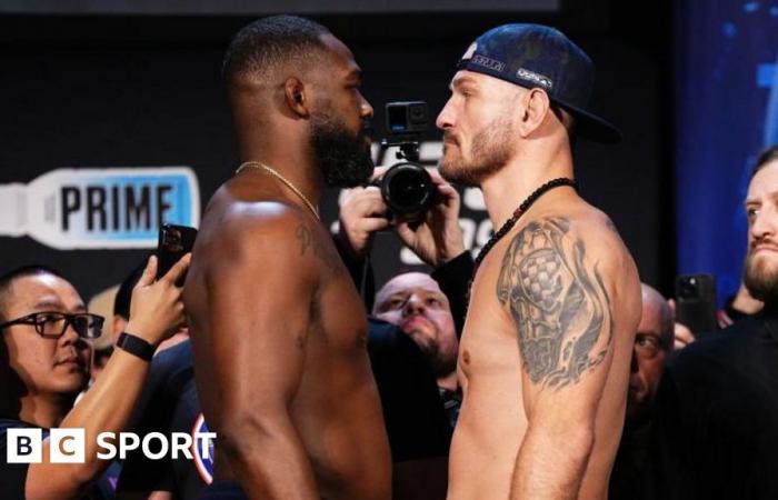 UFC 309 Jones vs Miocic: Jon Jones shakes Stipe Miocic’s hand at weigh-in after Thursday snub