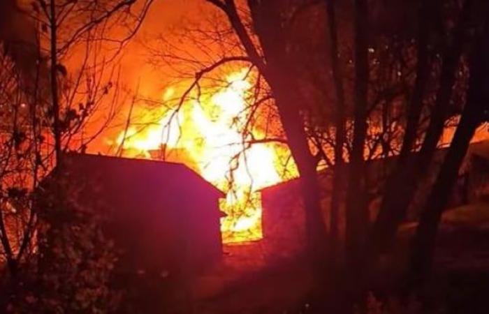 A major fire devastates a residence in Saint-Georges