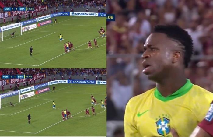 Vinicius misses an official penalty for first time in his career