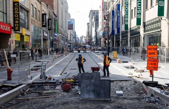 Rue Sainte-Catherine | The work will be less heavy next year, promises the City