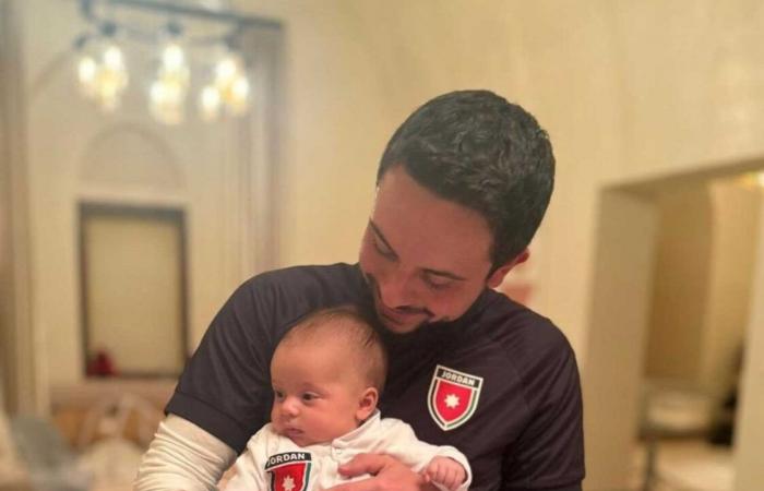 Crown Prince Hussein reveals the face of his daughter Iman at 3 months old