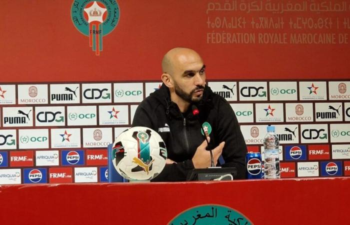 Walid Regragui: “The match against Gabon will be very open and offensive”