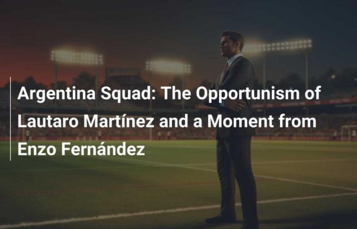 Argentina team: The opportunism of Lautaro Martínez and a moment from Enzo Fernández