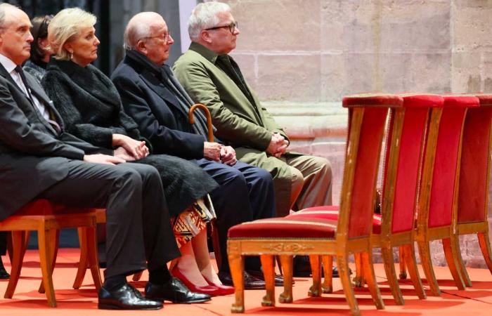 King Albert II, Princess Astrid and Prince Laurent at the Te Deum on King’s Day