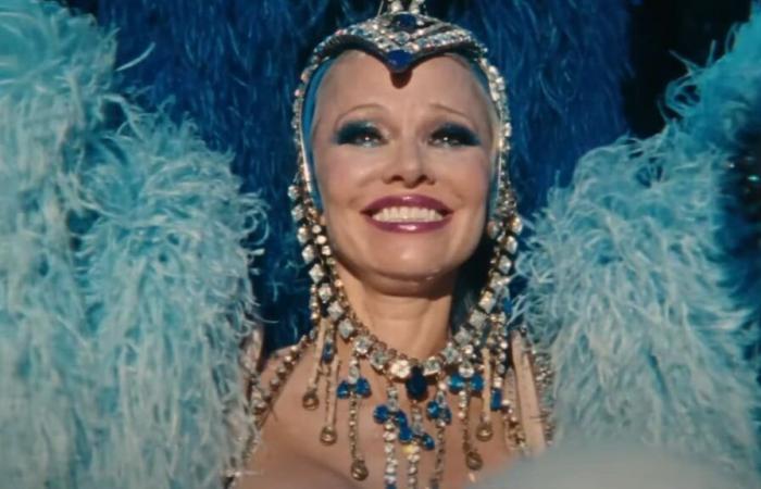 a trailer for Pamela Anderson's big return to the cinema