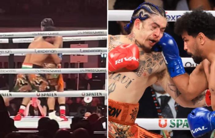 Boxer on Jake Paul vs Mike Tyson undercard slammed for ’embarrassing’ sexual gesture