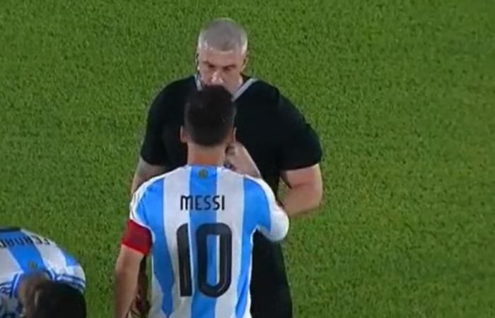 Lionel Messi’s black anger against the referee during the defeat in Paraguay