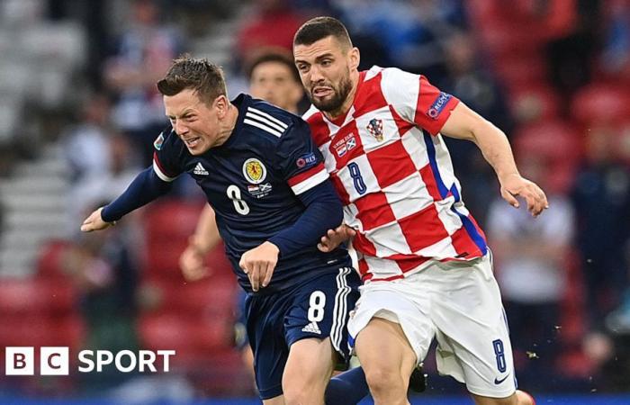 Scotland v Croatia: Mateo Kovacic on Hampden Park