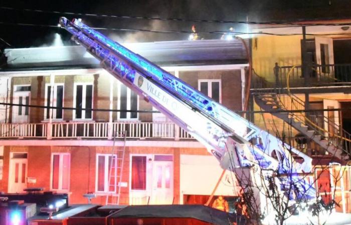 Fire in a triplex in Quebec, residents evacuated