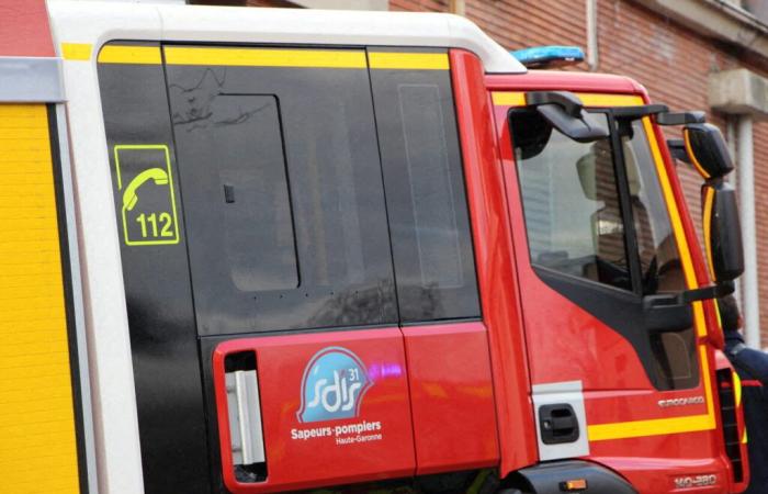 Toulouse. An apartment catches fire in the night, the flames pierce the roof