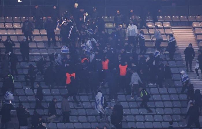 Two people were arrested during the France-Israel match