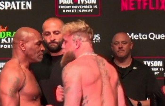 Mike Tyson slaps Jake Paul ahead of anticipated match