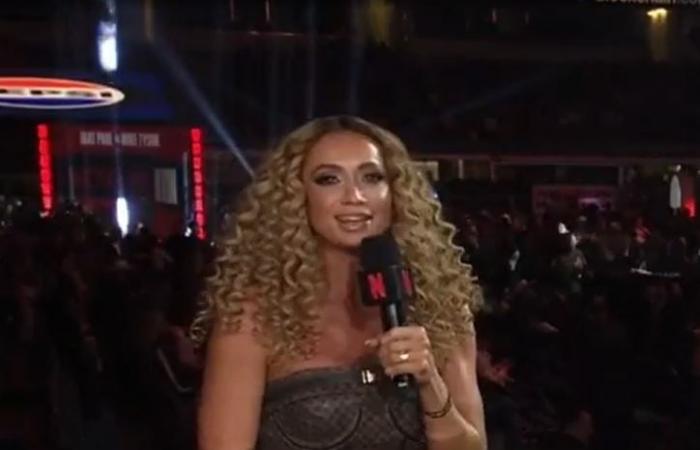 Kate Abdo turns heads with jaw-dropping Mike Tyson vs Jake Paul outfit as presenter goes braless for Netflix superfight