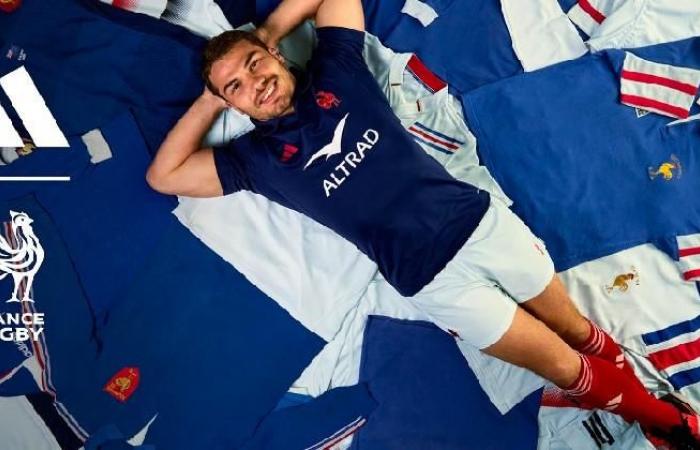 The France 2024 XV jersey: innovation, elegance and the three iconic adidas stripes!