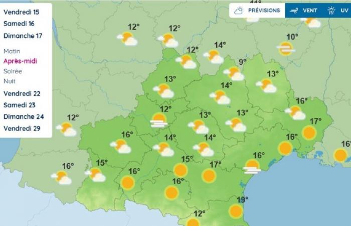 What weather forecast does Météo France predict for Toulouse and Occitanie this weekend?