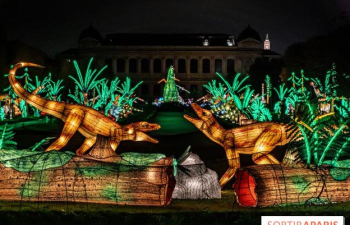 Jurassic in the process of illumination: the 2024-2025 festival of lights at the Jardin des Plantes – photos