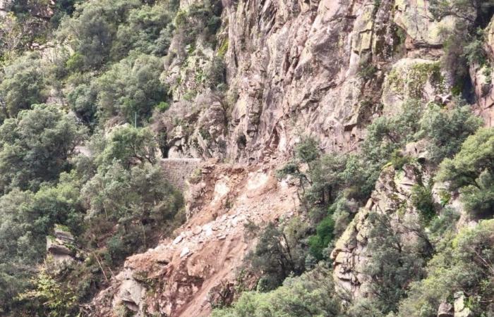 the collapse of a road in the Pyrénées-Orientales provokes emotion among residents