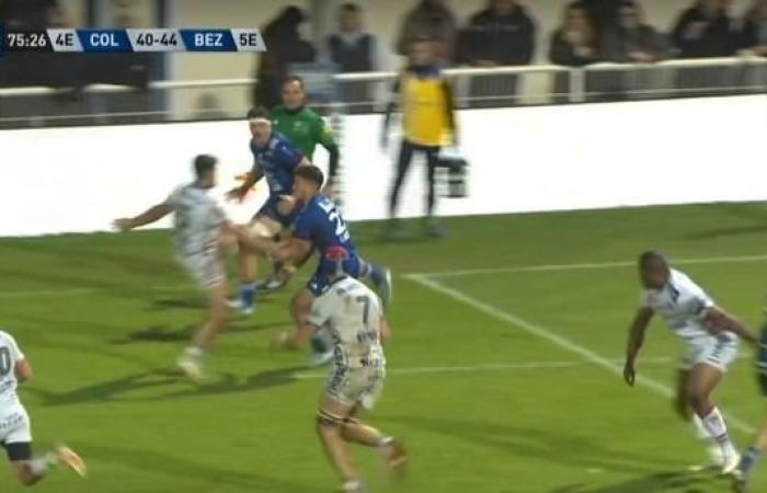 PRO D2. Genius Gabin Lorre proves once again that he has an incredible rugby IQ!