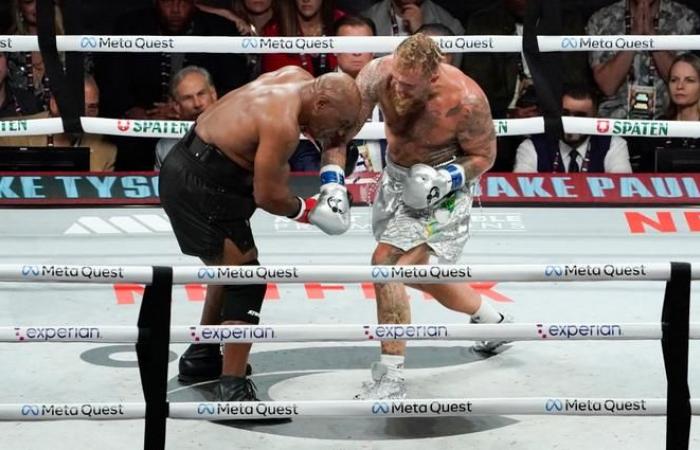 Boxing legend Mike Tyson beaten by YouTuber Jake Paul in Arlington