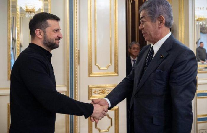 Volodymyr Zelensky thanks Japan for its support