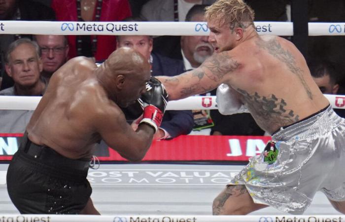 Jake Paul defeats Mike Tyson to boos from the crowd