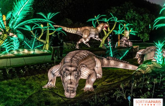 Jurassic in the process of illumination: the 2024-2025 festival of lights at the Jardin des Plantes – photos