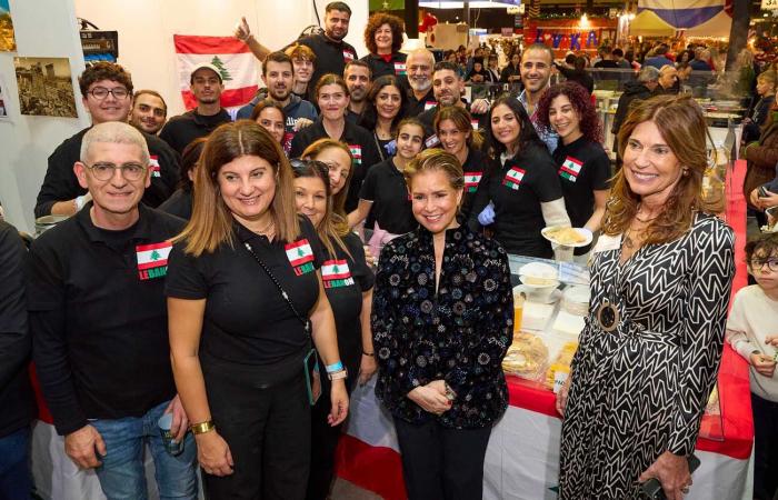 Grand Duchess Maria Teresa and her daughter-in-law Stéphanie take a charity world tour to the Bazar International Luxembourg