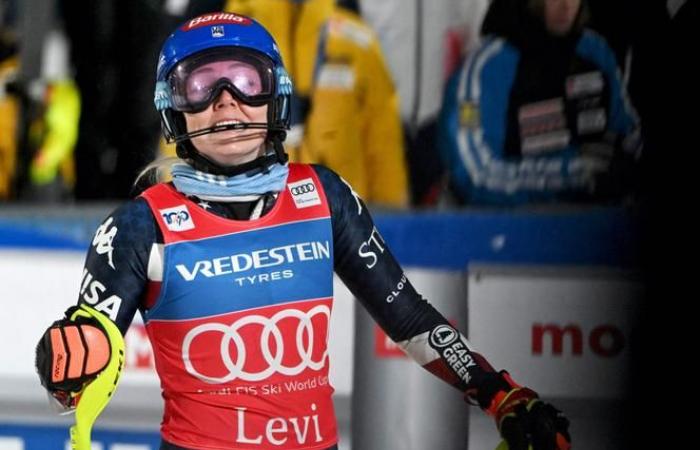 American star Mikaela Shiffrin wins first slalom of the season in Levi