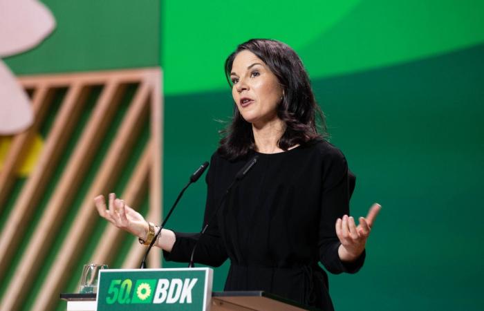 Robert Habeck at the federal party conference of the Greens: Long wait, short speech