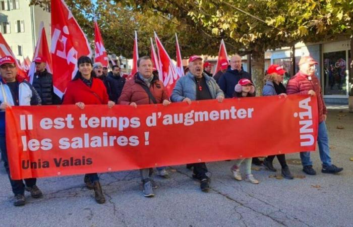 Unia Valais: Demonstration in Sion for salary increases