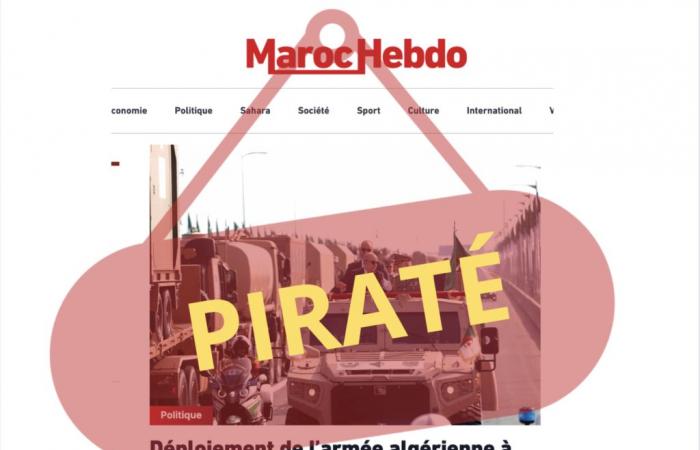 Maroc Hebdo once again victim of a cyberattack attributed to Algeria