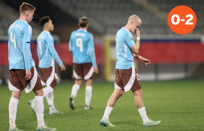 Painful evening for the Belgian promises: European Championship very far away after 0-2 defeat against the Czech Republic