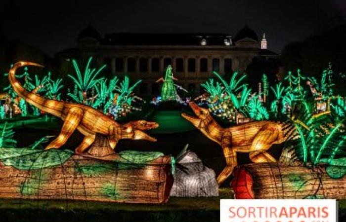 Jurassic in the process of illumination: the 2024-2025 festival of lights at the Jardin des Plantes – photos