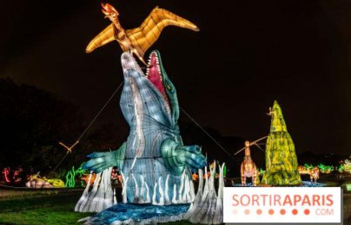 Jurassic in the process of illumination: the 2024-2025 festival of lights at the Jardin des Plantes – photos