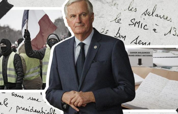 Six years after the “yellow vests”, Michel Barnier in search of the registers of grievances