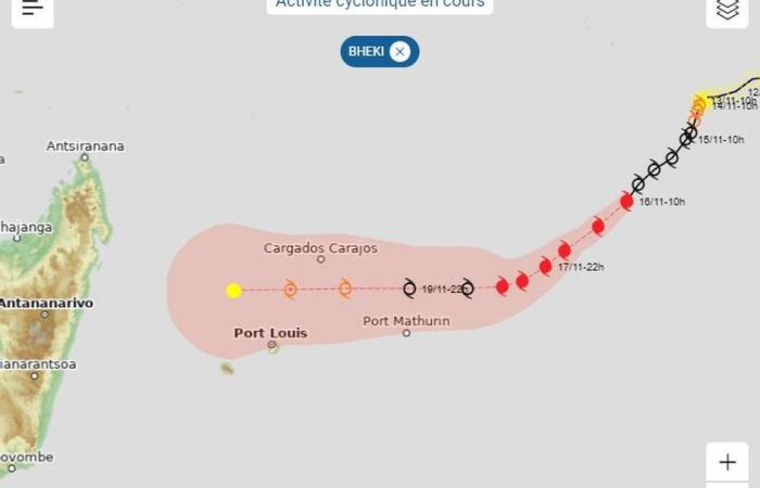 The Bheki system is now a tropical cyclone