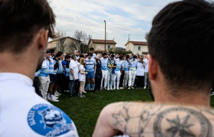 First match in Romans-sur-Isère since the death of Nicolas, killed leaving a nightclub on Halloween evening