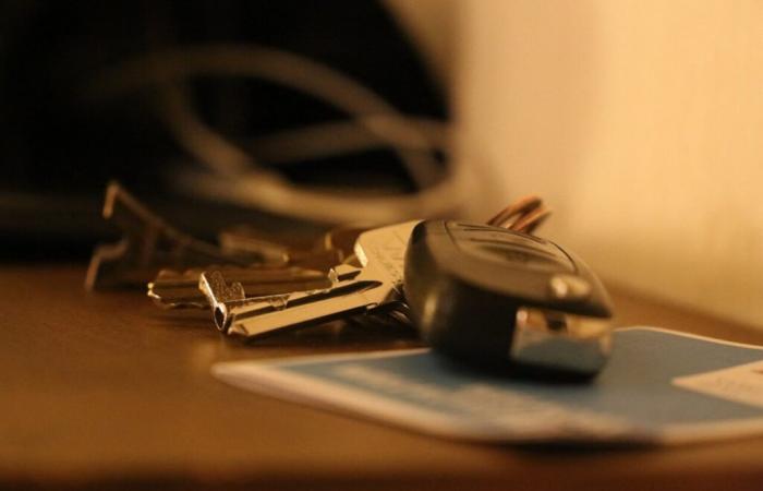 Gard. This grocery store owner shouldn't have left his key lying around on his counter…